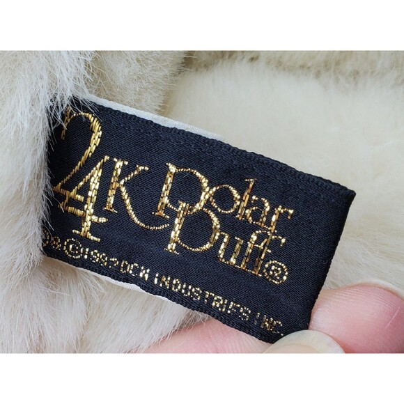 Brad Bear 24K Polar Puff Special Effects 13" Plush Stuffed Animal 1986 - Picture 4 of 6